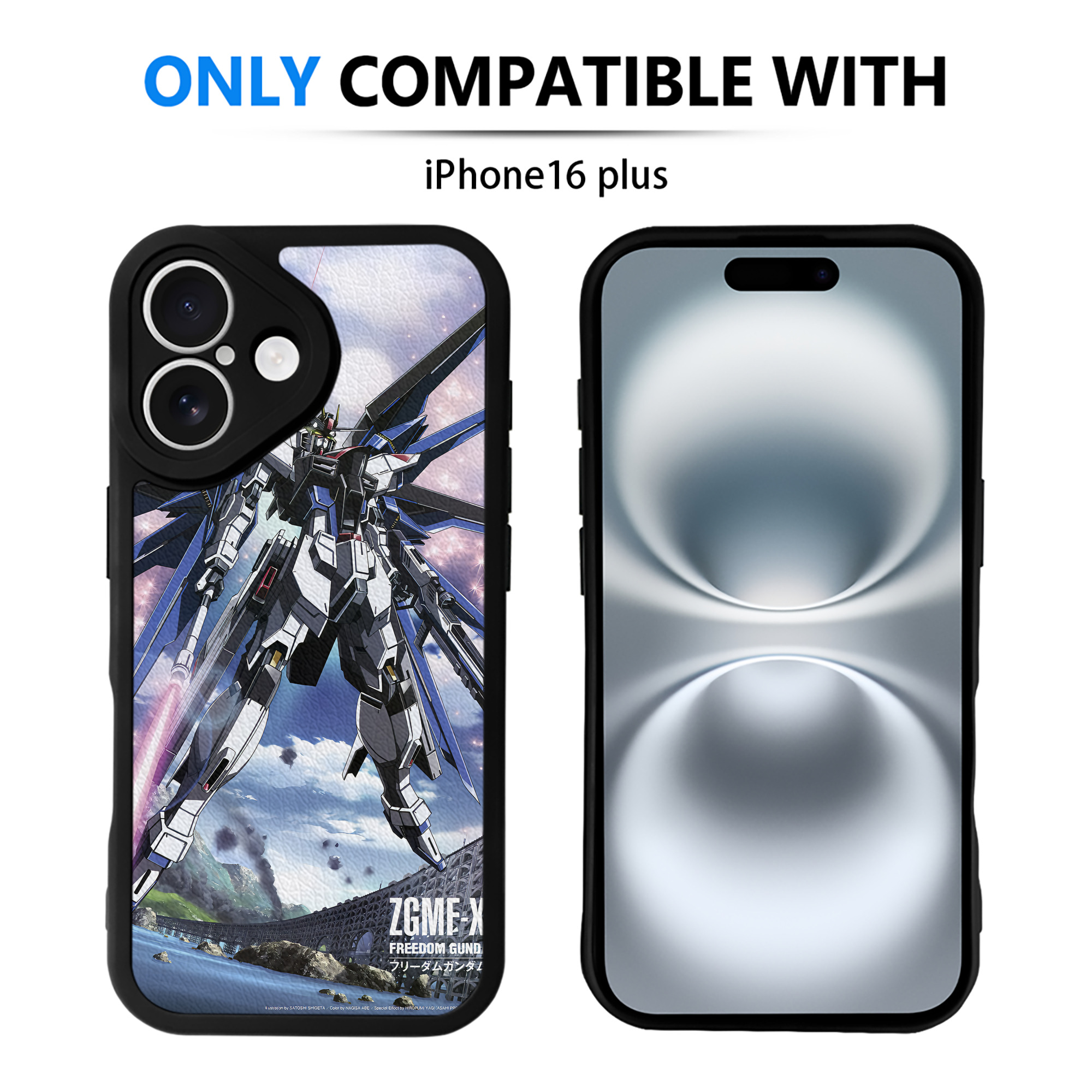 （画像用） 機動戦士ガンダム Mobile Suit Gundam 【iPhone 16シリーズ対応】シリコンスマホケース（レザー調） 材質：シリコン